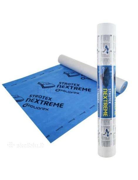 Difuzinė plėvelė Strotex Nextreme: 1,5 m pločio, 50 m ilgio ritinėlis, 75 m² plotas