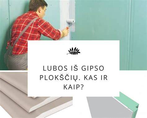 Gipso plokščių įvairovė ir spalvų kodavimas schemos pavidalu