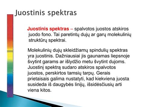 Spalvotos izoliacinės juostos spektras