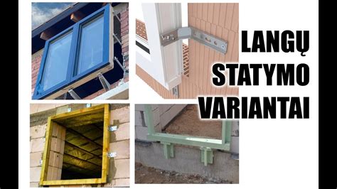 Grafinis išdėstymas: pagrindinės tvirtinimo detalės langų/durų montavimui