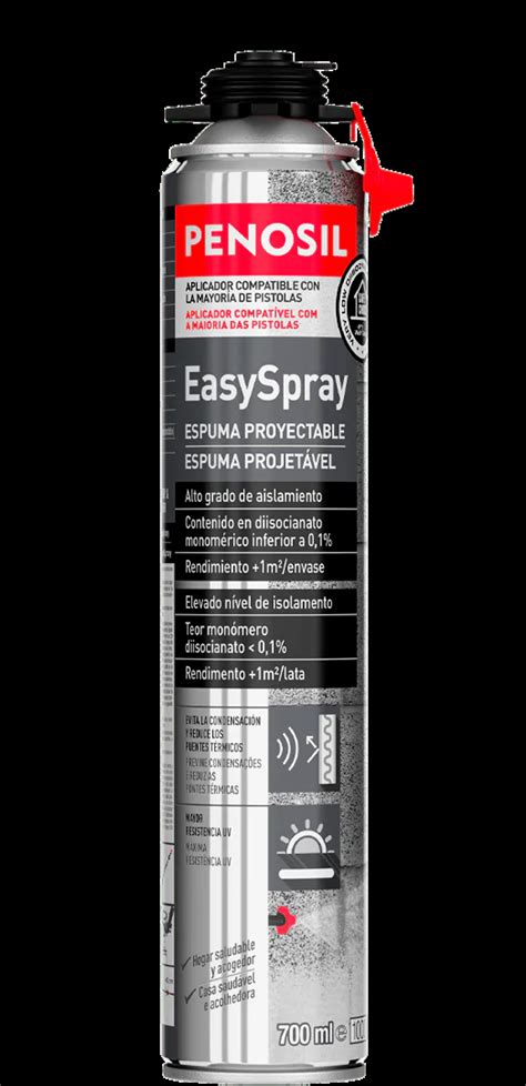 Infografika: Penosil EasySpray purškimo proceso schema, purkštuko naudojimo gaires