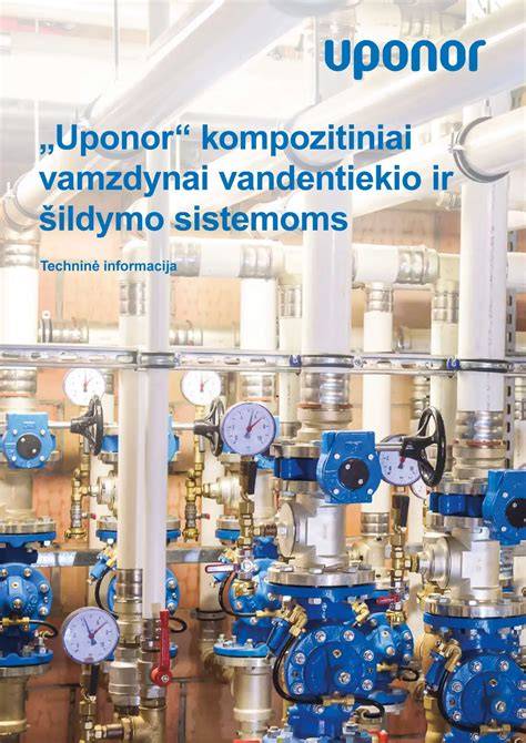 Uponor MLC/Daugiasluoksnių vamzdžių sistema schemomis