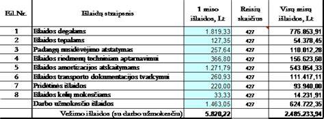Nuolydzio skaiciavimo pavyzdziai schemoje