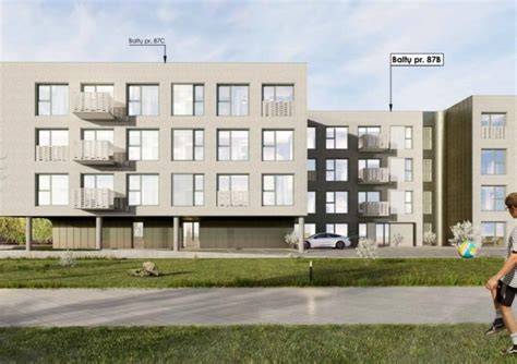 Kauno Baltų pr. daugiabučio renovacijos vaizdas