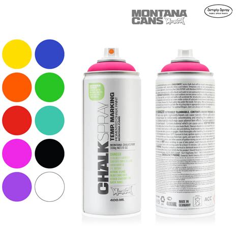 Montana Chalk Spray - ryškios spalvos ant įvairių paviršių