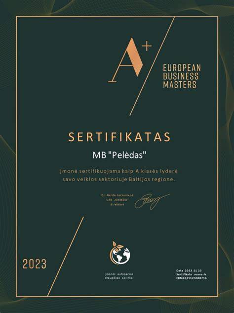 DIN Plus sertifikatas