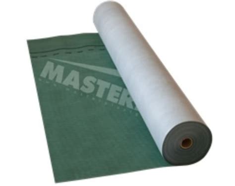 MasterMax 3 Extra SA2 su lipnia juosta - piešimo iliustracija: trijų sluoksnių difuzinė plėvelė su lipnia juosta stogo ir sienų montavimui