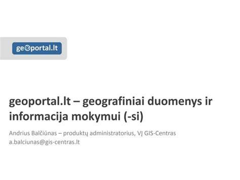Rastrų koordinavimo įrankis geoportal.lt