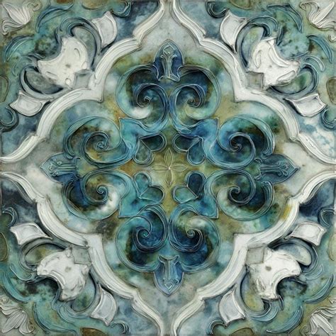 Decorative glass tiles iris infographics showing patterns, textures and material options