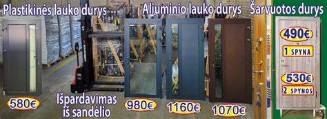 Ekonominės durys kainos spektras