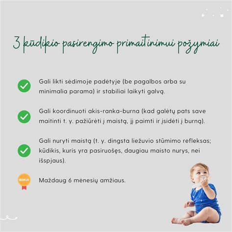 Kūdikių mišinių pasirinkimo infografika: kada pradėti papildomą maistą, kiek ml per maitinimą ir kaip keisti mišinius