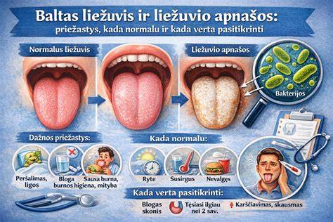 Liežuvio nuotrauka - švarus liežuvis