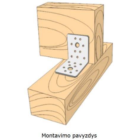 Montavimo pavyzdys: medinis kampas su aliuminio apdaila