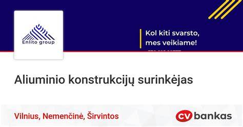 Diagrama: aliuminio konstrukcijų surinkimo procesas