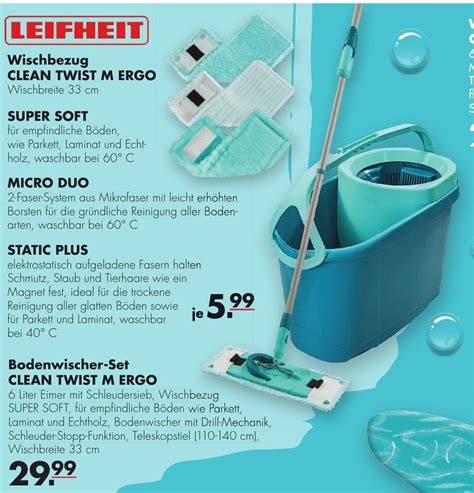 Infografika: Leifheit Twist M Ergo konstrukcija ir veikimo principas
