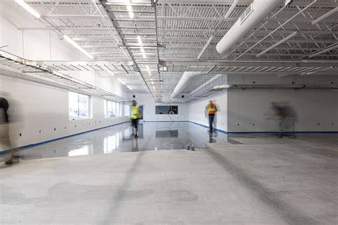 Visualisation of modular equipment for concrete floor installation