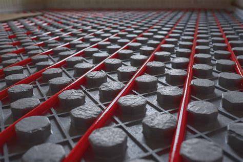 ThermoFloor NEO plokščių išdėstymo schema - tolygus vamzdelių paskirstymas