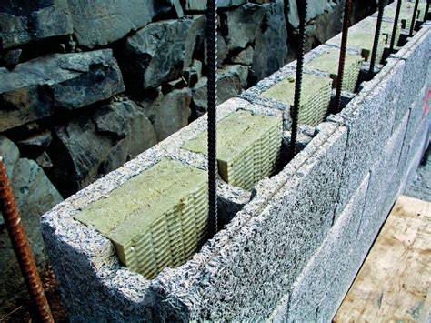 Durisol insulation blocks and installation