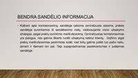 Sandėlio išpardavimo vizualinis pristatymas