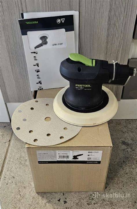 Festool šlifavimo sistema: įranga ir apšvietimas