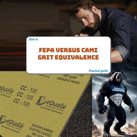 FEPA/ CAMI šlifavimo grūdėtumo atitikmenų palyginimas