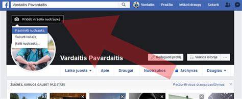 Facebook profilio nuotrauka ir viršelio koliažas