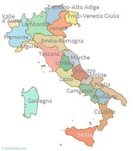 Italijos plytelių gamybos regionai ir spalvų paletė