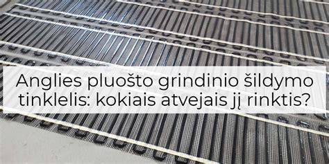 Infografika: Anglies pluošto grindų šildymo kilimėlių konstrukcija ir veikimo principas