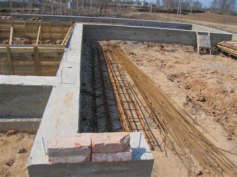 Betono įrengimas pamatams - schemos