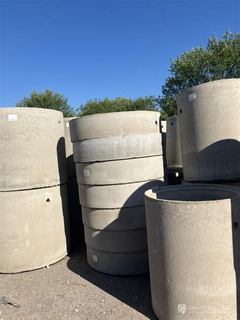 Betoninių šulinių žiedai, dangčiai ir įrengimai