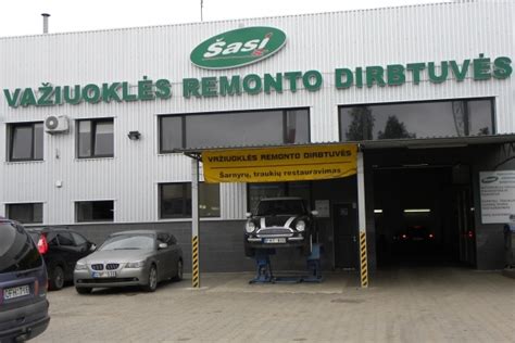 Važiuoklės diagnostika ir remonto procesų vaizdinė seka