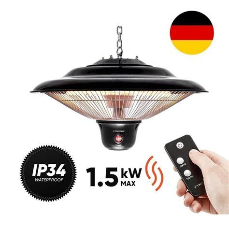 Pakabinamo tipo infraraudonųjų spindulių šildytuvas dengtoje terasoje