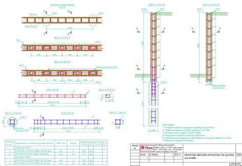 Betoninės atraminės sienelės schema: pagrindiniai komponentai - pamatas, matoma dalis ir drenažas