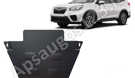 Kompozitinės dugno apsaugos pavyzdys prie Subaru automobilio