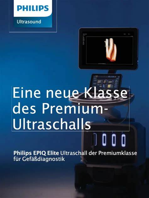 Infografika: Philips Epiq Elite svarbiausios savybės ir nauda diagnostikai