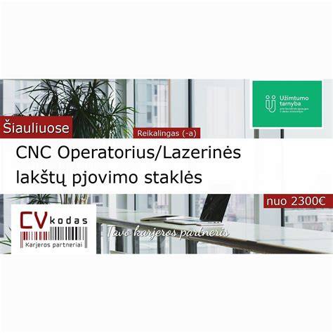 CNC staklės darbo procesas