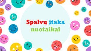 Infografika: spalvų poveikis nuotaikai