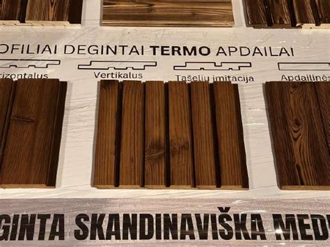 Termo vs deginta mediena - vizualinis palyginimas