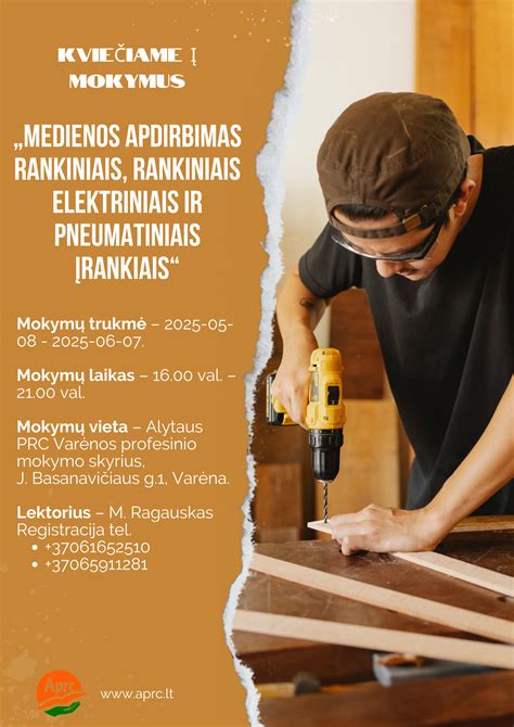 Infografika: kelias į darbą medienos apdirbimo sektoriuje - pareigos, įgūdžiai, atlyginimai