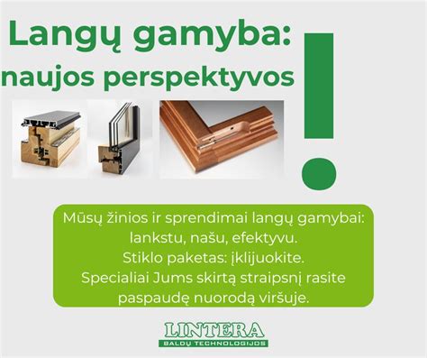 Langų gamybos proceso schemos