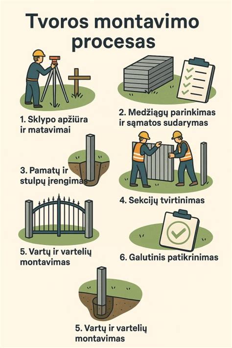 Montavimo procesas: išnaudota erdvė, tikslūs matavimai ir montavimas