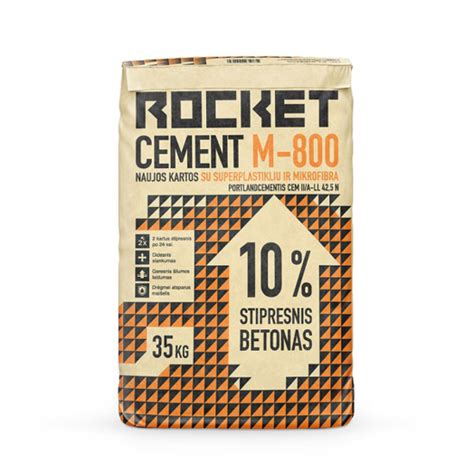 Infografika: Rocket Cement pristatymas ir nauda statiniams