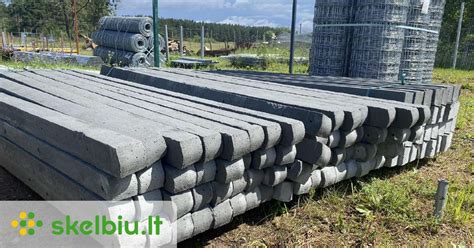 Schema, kaip montuojami betoniniai stulpai