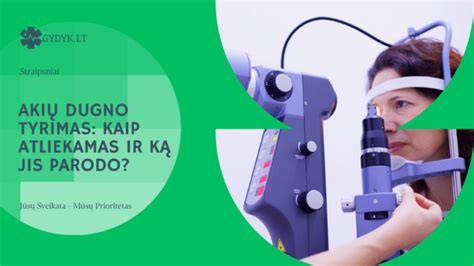 Infografika: Akių dugno tyrimo eiga ir kas matoma vyzdžio išplėtimo metu