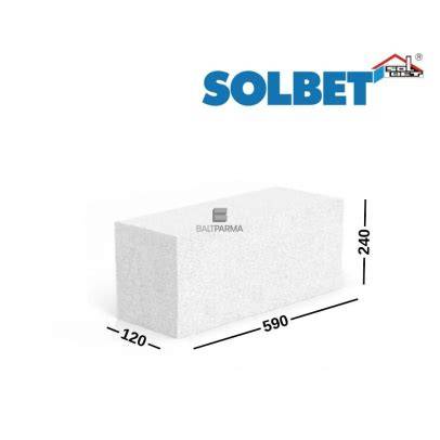 Solbet blokelių matmenys ir stilistikos schema