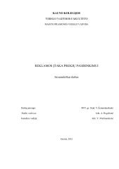 Sd koeficiento įtaka plėvelės pasirinkimui