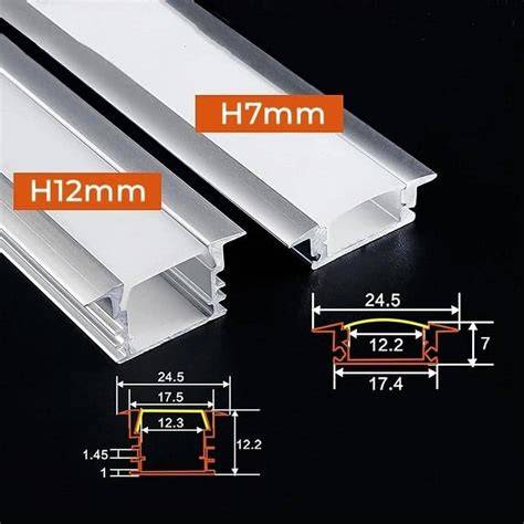 Infografinė schema: LED aliuminio profilio konstrukcija ir šilumos valdymas