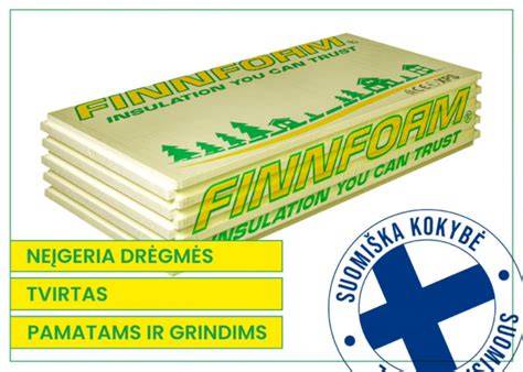 Finnfoam XPS pamatų plokštės