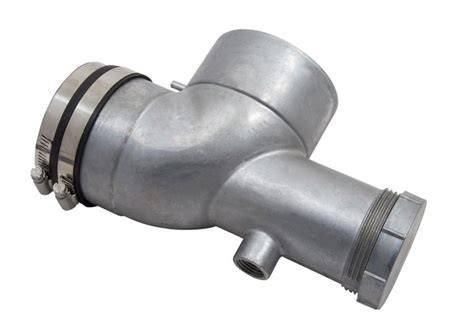 Illustration of a modular exhaust elbow assembly