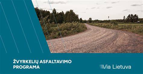 Programos žvyrkelių asfaltavimo planais